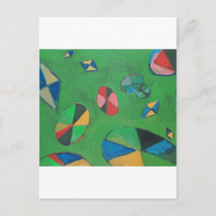 Geometrische Lotus Pond (geometrische expressionis Briefkaart