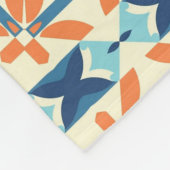 geometrische luchtspiegeling fleece deken (Hoek)