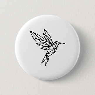 Geometrische luchtvogel ronde button 5,7 cm