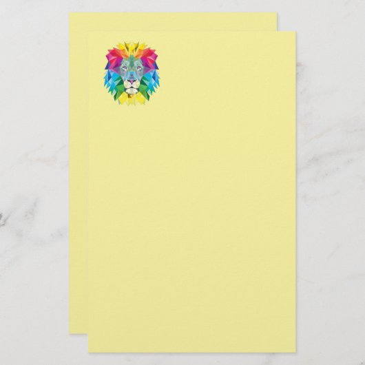 Geometrische luikop briefpapier (Voorkant / Achterkant)