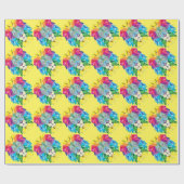 Geometrische luikop cadeaupapier (Vlak)