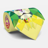 Geometrische luikop stropdas (Opgerold)