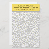 Geometrische luipaard briefpapier (Voorkant / Achterkant)