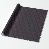 Geometrische Luxe 3D-Patroon Cadeaupapier (Uitgerold)