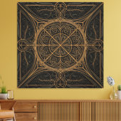 Geometrische luxe canvas afdruk (Insitu (Woonkamer))