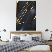 Geometrische Luxe Canvas Afdruk (Insitu (Slaapkamer))