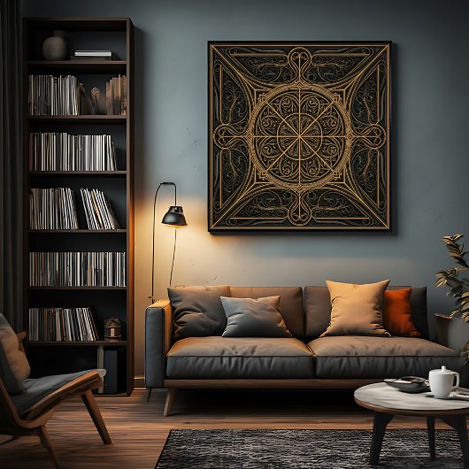 Geometrische luxe canvas afdruk
