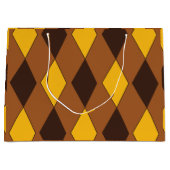 Geometrische luxe diamantpatroon groot cadeauzakje (Voorkant)