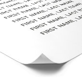 Geometrische luxe modern goud/brons huwelijk poster (Hoek)