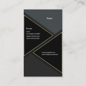 Geometrische luxe visitekaartje (Achterkant)