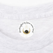 Geometrische maan Handgemaakt op productlabel Labels (Aangebracht)