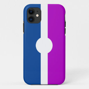 Geometrische Magenta Roze Koninklijk Blauw Witte S Case-Mate iPhone Case