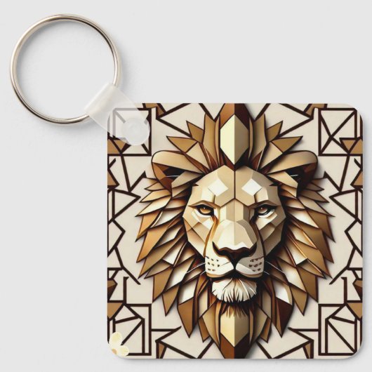 "Geometrische majesteit" Sleutelhanger (Voorkant)