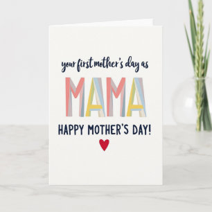 Geometrische Mama Moederdag kaart