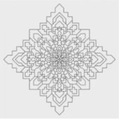 Geometrische Mandala #10 Wissen Sticker (Voorkant)