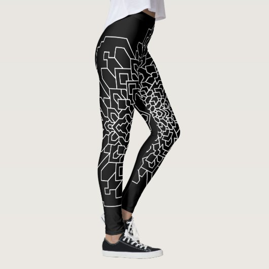Geometrische Mandala #11 Leggings (Rechts)