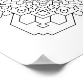 Geometrische Mandala #11 Poster (Hoek)