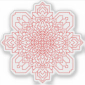 Geometrische Mandala #11 Sticker (Voorkant)