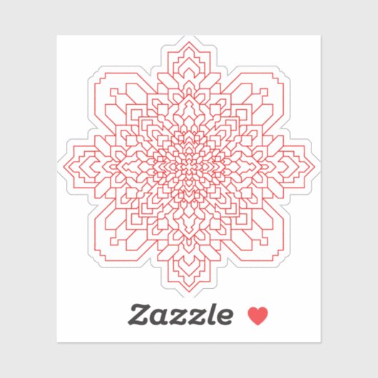 Geometrische Mandala #11 Sticker (Vel)