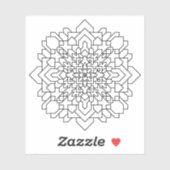 Geometrische Mandala #12 Sticker (Vel)