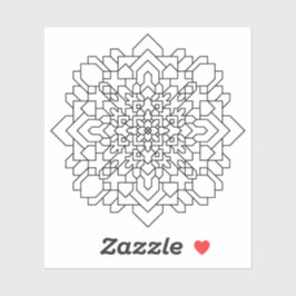 Geometrische Mandala #12 Sticker
