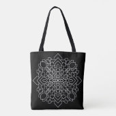 Geometrische Mandala #12 Tote Bag (Achterkant)