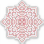 Geometrische Mandala #13 Sticker (Voorkant)