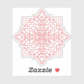 Geometrische Mandala #13 Sticker (Vel)