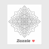 Geometrische Mandala #14 Sticker (Vel)