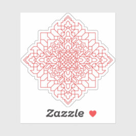 Geometrische Mandala #14 Sticker