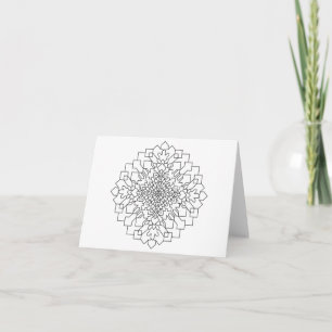 Geometrische Mandala #15 Kaart