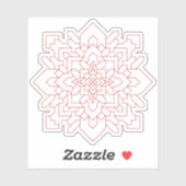 Geometrische Mandala #1 Sticker (Vel)