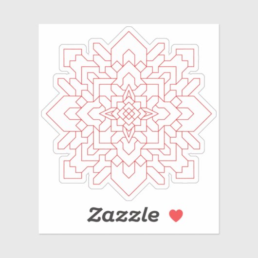 Geometrische Mandala #1 Sticker (Vel)