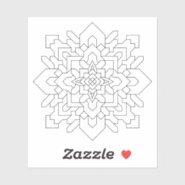 Geometrische Mandala #1 Wissen Sticker