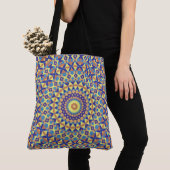 Geometrische Mandala 2 Tote Bag (Dichtbij)
