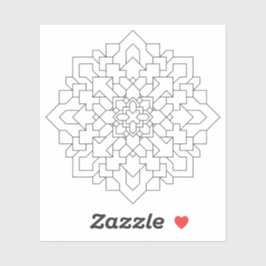 Geometrische Mandala #3 Wissen Sticker