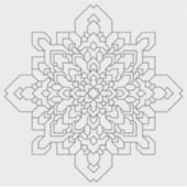 Geometrische Mandala #4 Wissen Sticker (Voorkant)