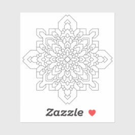 Geometrische Mandala #4 Wissen Sticker