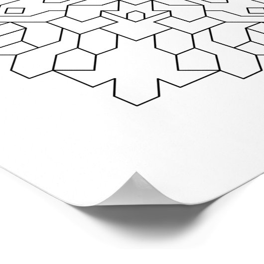 Geometrische Mandala #6 Poster (Hoek)