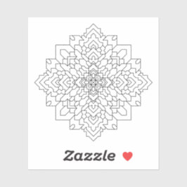 Geometrische Mandala #7 Wissen Sticker
