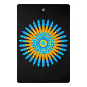 Geometrische Mandala Art Circle Design 48256 Mini Klembord (Achterkant)