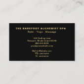 *~* Geometrische Mandala Boho Gold Sacred Geometry Visitekaartje (Achterkant)