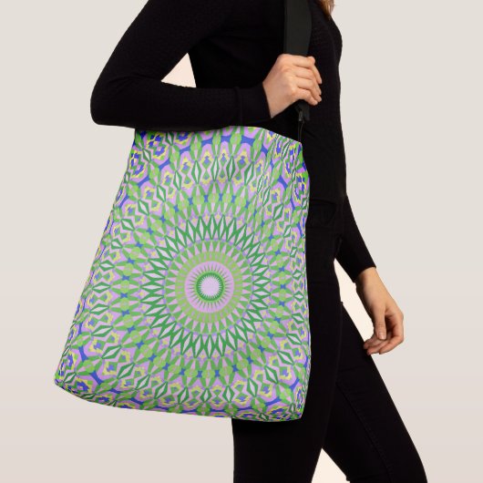 Geometrische Mandala Crossbody Tas (Dichtbij)