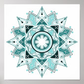 Geometrische Mandala, mystiek Poster (Voorkant)