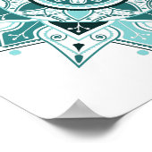 Geometrische Mandala, mystiek Poster (Hoek)