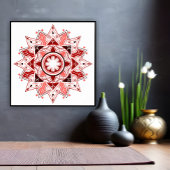 Geometrische Mandala, mystiek Poster
