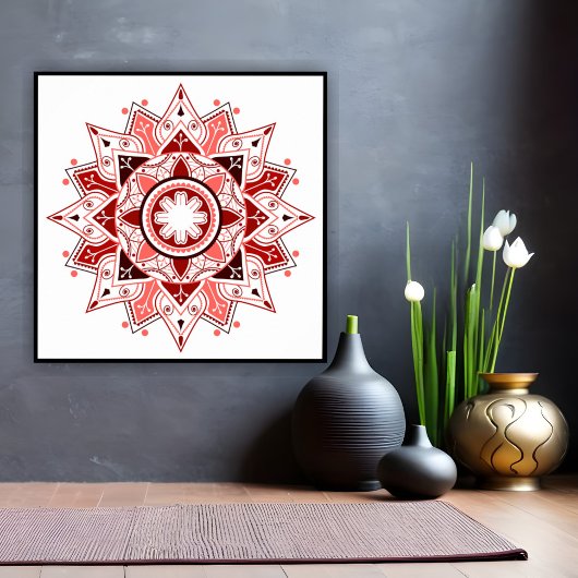 Geometrische Mandala, mystiek Poster