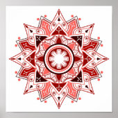 Geometrische Mandala, mystiek Poster (Voorkant)