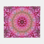 Geometrische mandala roze bloem patroon-67545 fleece deken (Voorkant (Horizontaal))