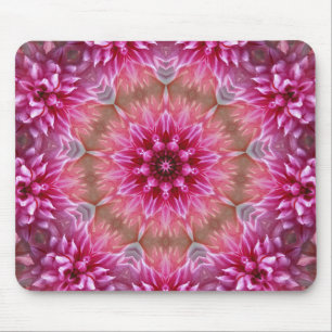 Geometrische mandala roze bloem patroon-67545 muismat
